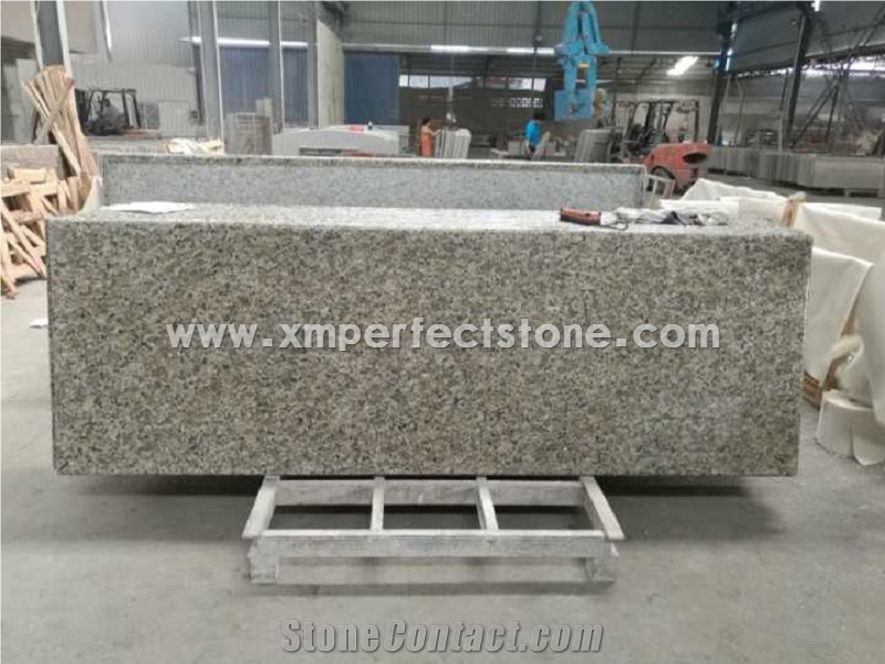 Beige Butterfly Granite Countertop Bullnose / New Butterfly Beige Granite Prefeb 2 cm / Beige Counter Home Decorate Kitchen Top / Solid Surface Countertops