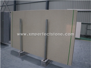 Caesarstone for Beige Crystaal Quartz Slab/Jombo Size Quartz/Polished Crystal Quartz Slab&Tile