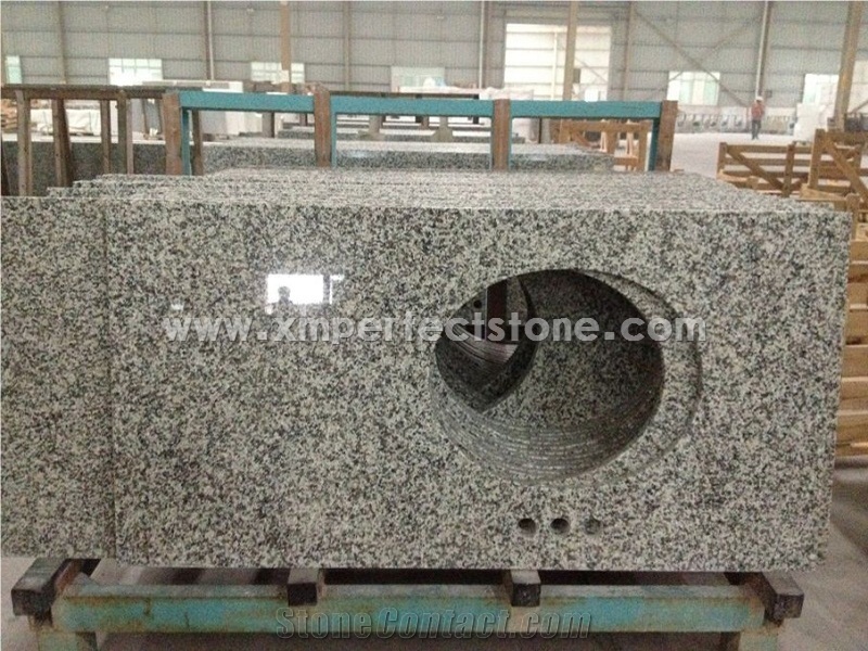 Cheap Granite G623 Counter Top / Granite Countertops Bathroom Vanity / Granite Bathroom Vanity Tops 2 cm Thickness /