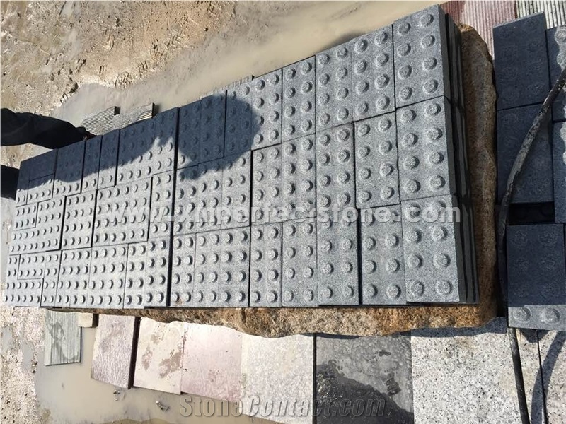 Cheap Grey Granite G654 Tactile Paving / Blind Stone / Blister Paving / Tactile Paving Suppliers