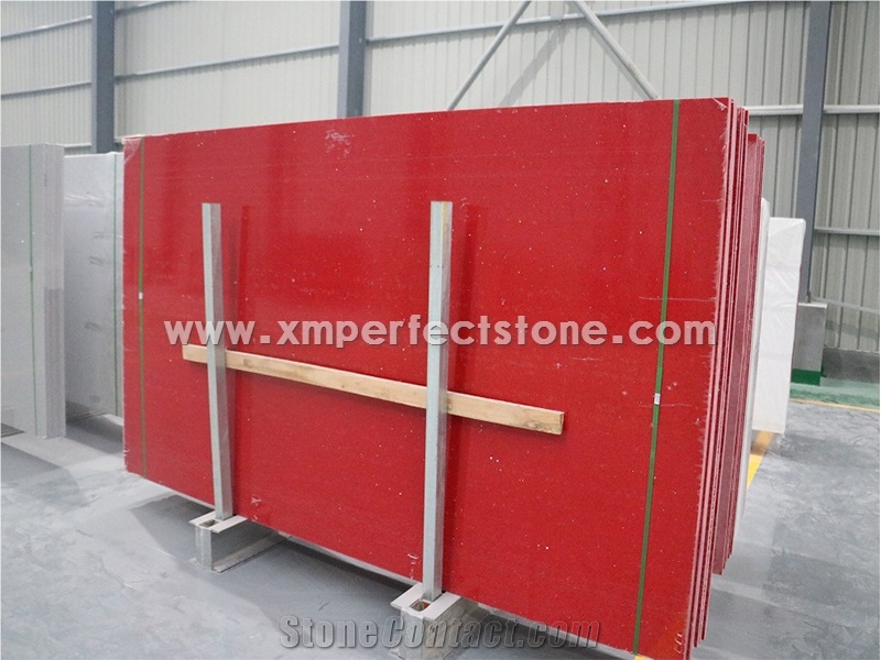 Chinese Quartz Factory/Yellow Crystal Quartz Stone Slabs/Engineered Stone Slab