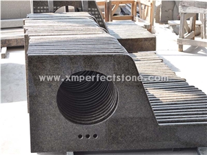 Chinese Tropical Brown Granite Vanity Top/High Polished Brown Granite Tops/China Gold Diamond Granite
