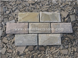 Chinese Yellow Slate Mushroom Stone/Rusty Slate Mushroom Tiles/Mushroom Slate from China