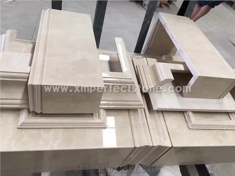 Crema Marfil Wall Covering, Skirting, Flooring Molding & Border,Outdoor and Indoor Decoration, Own Quarry, Manufacturer, Natural Building Stone