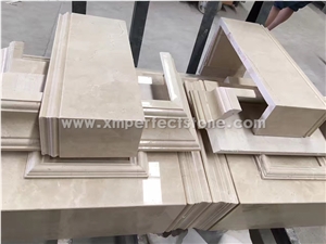 Crema Marfil Wall Covering, Skirting, Flooring Molding & Border,Outdoor and Indoor Decoration, Own Quarry, Manufacturer, Natural Building Stone