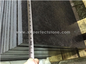Flamed Mongolian Black from China / Absolute Black Granite Tile /Black Granite Kitchen / Granite Tile 24x24