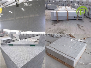 G603 Chinese Granite / White Granite with Black Spots / Super White Granite /Flamed Granite Price / Cut to Size Granite / Paver Granite