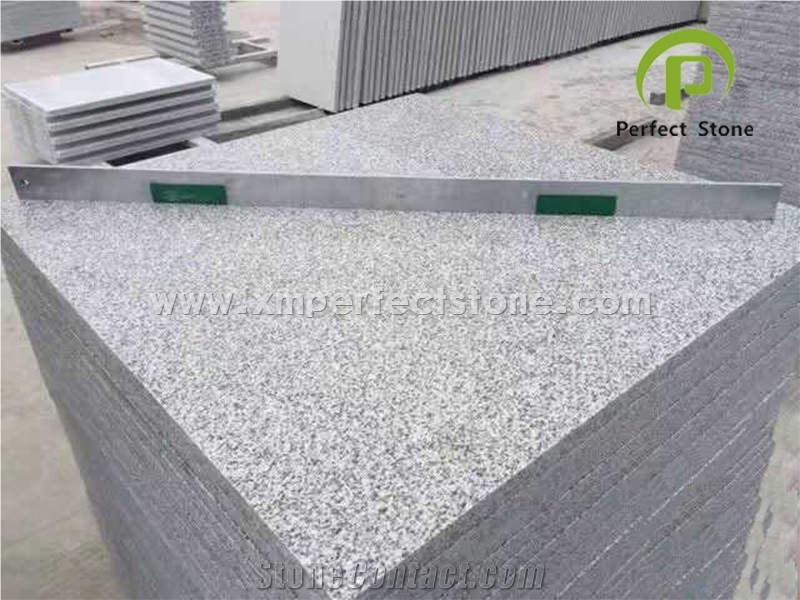 G603 Chinese Granite / White Granite with Black Spots / Super White Granite /Flamed Granite Price / Cut to Size Granite / Paver Granite