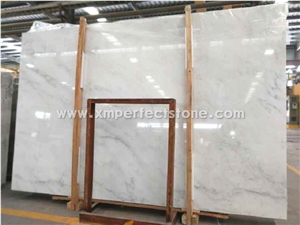 New China Statuario Marble Slabs / Oriental White Marble Tiles / Polished Marble Tiles Bathroom / Marble Slab Flooring