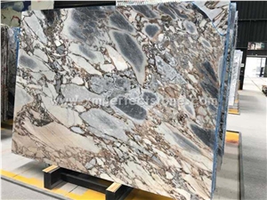 New Marble Silver Blue Dark Color Big Slab Polished Competitive Price,Natural Luxury Interial Project Decorative Stone