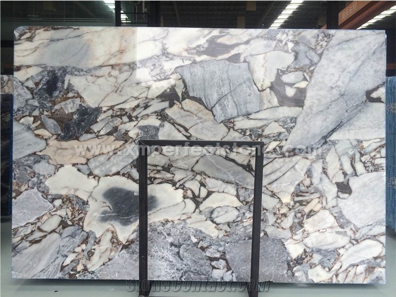 New Marble Silver Blue Dark Color Big Slab Polished Competitive Price,Natural Luxury Interial Project Decorative Stone