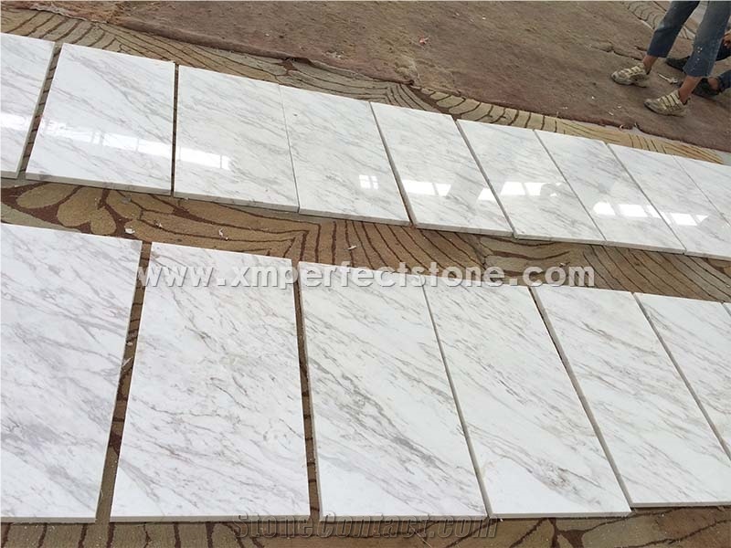 Original Volakas Marble Tiles/Volakas Drama White Cut to Size/Customized Size White Marble Tiles