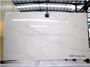 Quartz Slab 3200x1600x20/230mm All Kinds Of Calacatta Quartz Slab,Use for Countertop,Vanity Top,Kicthen Top