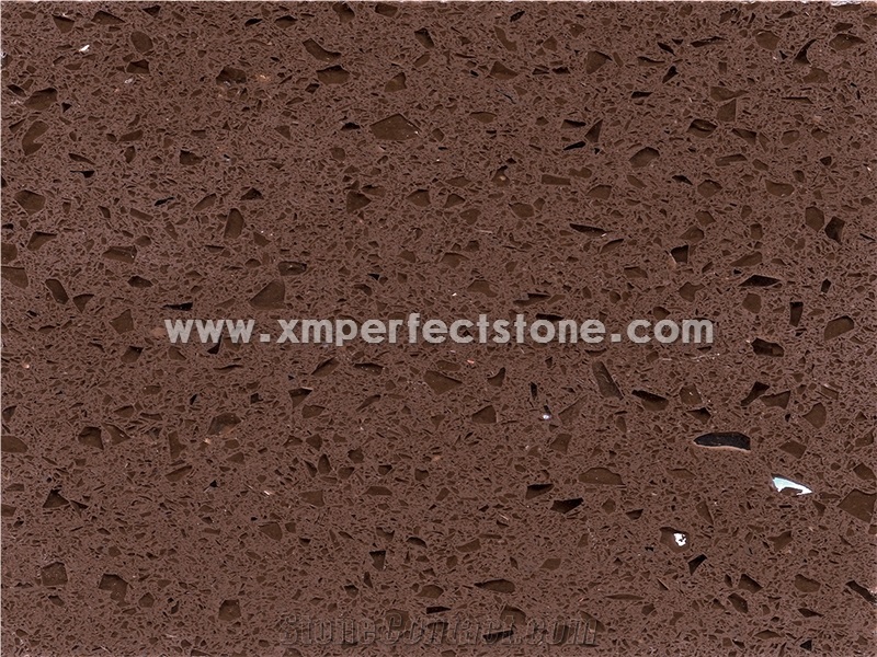 Quartz Slab Wholesale/Brown Crystal Quartz Slab/Quartz Slab Countertop