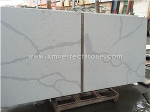 Quartz Stone Kicthen Countertops Calacatta Gold Quartz Engineered Stone Kitchen Countertop