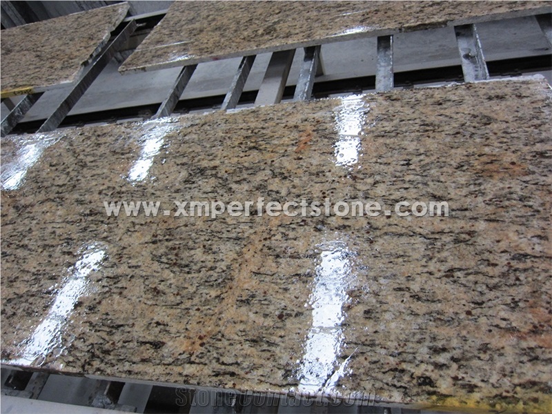 Santa Cecilia Classic Granite Slabs/Brazil Gold Granite for Floor/Polished Juparana Santa Cecilia Granite