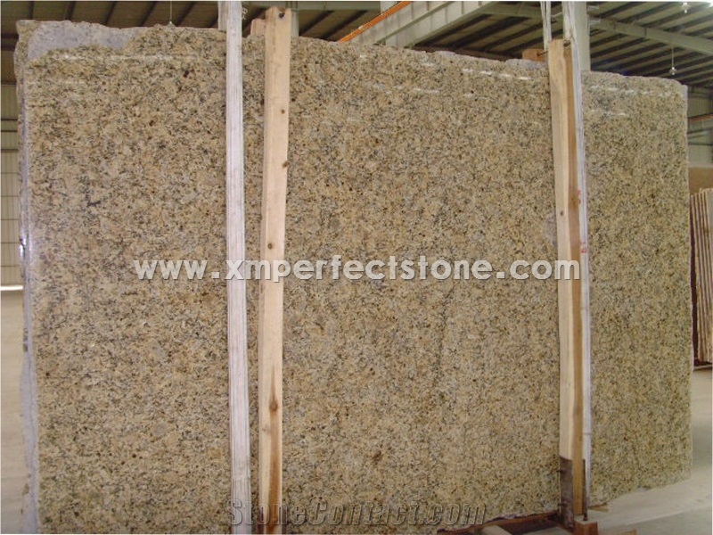 Santa Cecilia Classic Granite Slabs/Brazil Gold Granite for Floor/Polished Juparana Santa Cecilia Granite