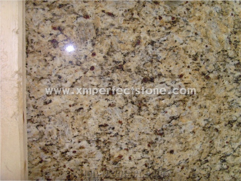 Santa Cecilia Classic Granite Slabs/Brazil Gold Granite for Floor/Polished Juparana Santa Cecilia Granite