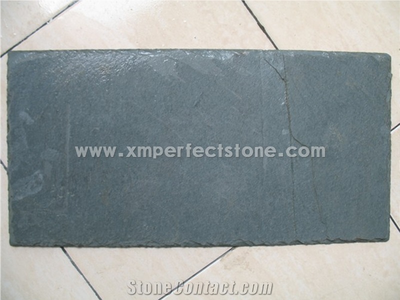 Slate Roofing Tile/ Chinese Slate Roofing Tiles/Dark Grey Slate Roof Tiles/Square Roof Covering and Coating/Stone Roofing/Natural Stone