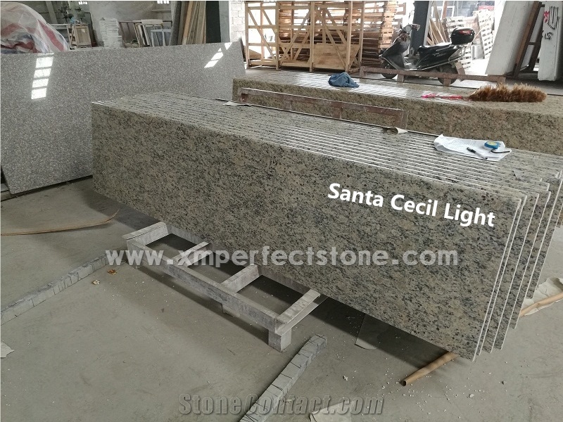 Ubatuba Granite Prefeb / Santa Cecilia Granite Top / Tan Brown Granite Countertop / China Grey Granite Prefab Table Tops / Alaska White Granite Countertop