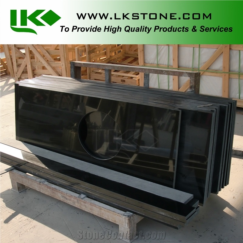 Absolute Black Vanity Tops, Absolute Black Countertops, Absolute Black Bathroom Top, Shanxi Black Vanity Top, Shanxi Black Countertops, Absolute Black Tops