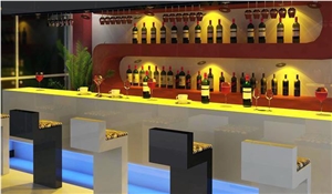 2017 Hot Selling High Evaluation Large Acrylic Solid Surface Club Bar Counter