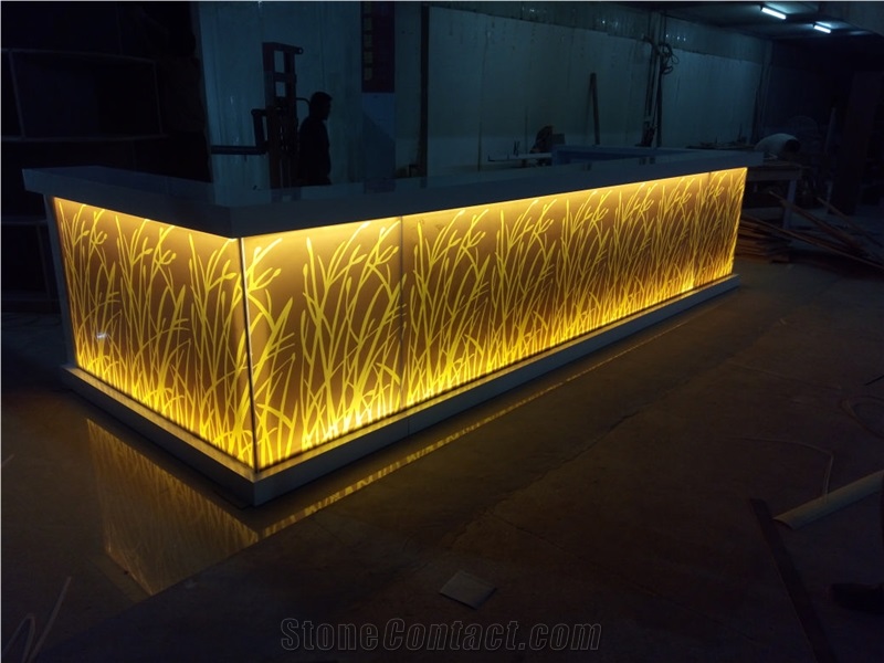 Corian Illuminated Commercial Bar Counters