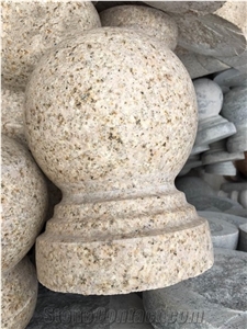 G682 Granite Parking Stone,Yellow Granite Landscaping Natural Stone, Cheap Granite Garden Stone,Parking Stone Ball, Stone Parking Barriers,Polished Granite Parking Curbs