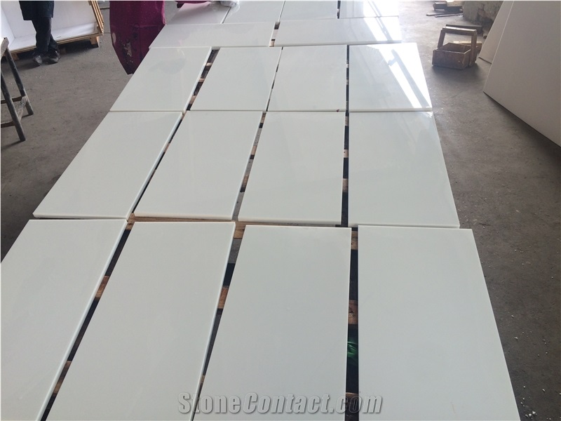 Factory Direct Sell Nano Stone Pure White Nano 3 Artificial Stone Nano Crystallized Stone Tile 30x30 30x60