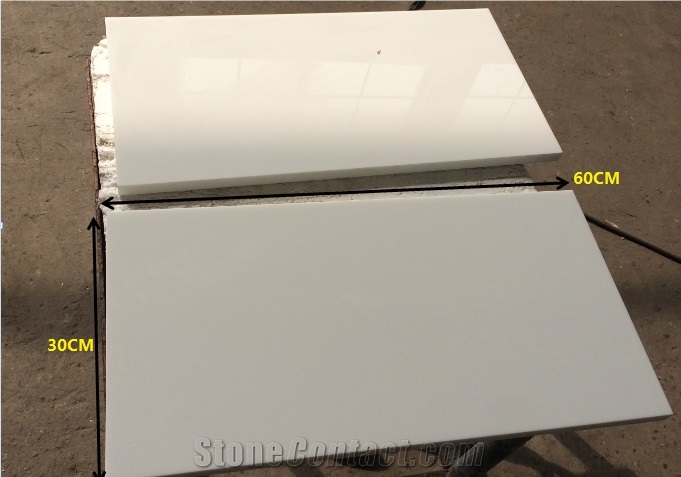 Factory Direct Sell Nano Stone Pure White Nano 3 Artificial Stone Nano Crystallized Stone Tile 30x30 30x60