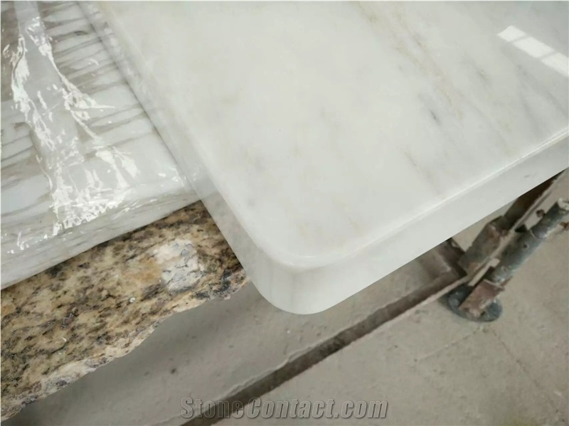 Cheap Polished China Orient White Marble Bathroom Vanity Tops, Bathroom Countertops