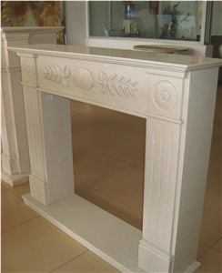 Simple Design Decorative Artificial Marble Stones Fireplace Mantel