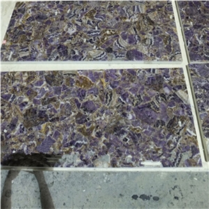 Amethyst Quartz Stone Purple Agate Stone Floor Tile Lilac Agate Stone Tile