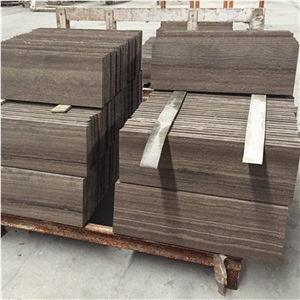 Cheap China Brown Marble Brown Wood Vein Marble Brown Serpegiante Marble Tile