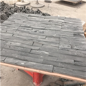 Flamed Hainan Black Basalt Lava Stone Wall Cladding Culture Stone