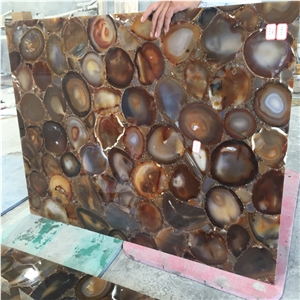 Luxury Translucent Dark Brown Semiprecious Stone Tiles Luxury Translucent Dark Brown Semiprecious Stone Tiles