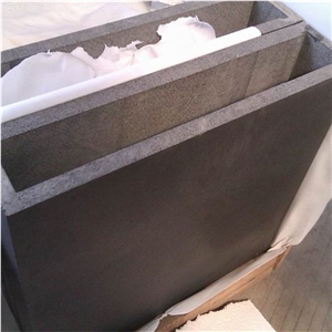 Quarry Owner Black Basalt Lavastone Hainan Black Basalt Stone Wall Tiles