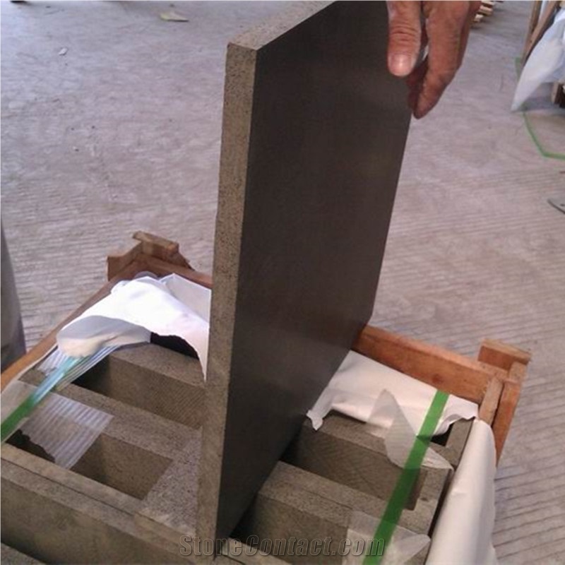 Quarry Owner Black Basalt Lavastone Hainan Black Basalt Stone Wall Tiles