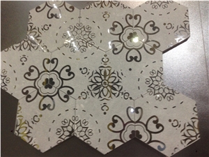 Special Design Mosaic Tile on Sale, Flower Design Mosaic Tile, Good Quality with Nice Price, China Mosaic Design