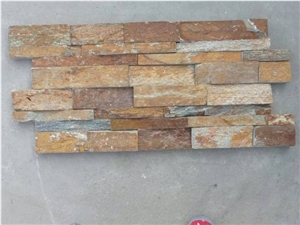 014 Yellow Slate Rough Surface Stone Wall Cladding/Ledge Stone/Stone Wall Decor/Feature Wall/Split Face Culture Stone/Manufactured Stone Veneer/Ledge Stone