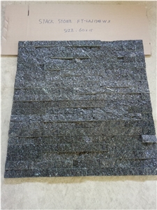 Black Galaxy Stone Wall Cladding/Ledge Stone/Stone Wall Decor/Thin Stone Veneer/Feature Wall/Split Face Culture Stone/Manufactured Stone Veneer