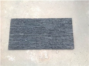 Black Quartzite Culture Stone,Black Z /S Shapes Cladding Stone ,Natural Ledger Panels, Black Thin Stone Veneer,Outdoor Quartzite Wall Panel