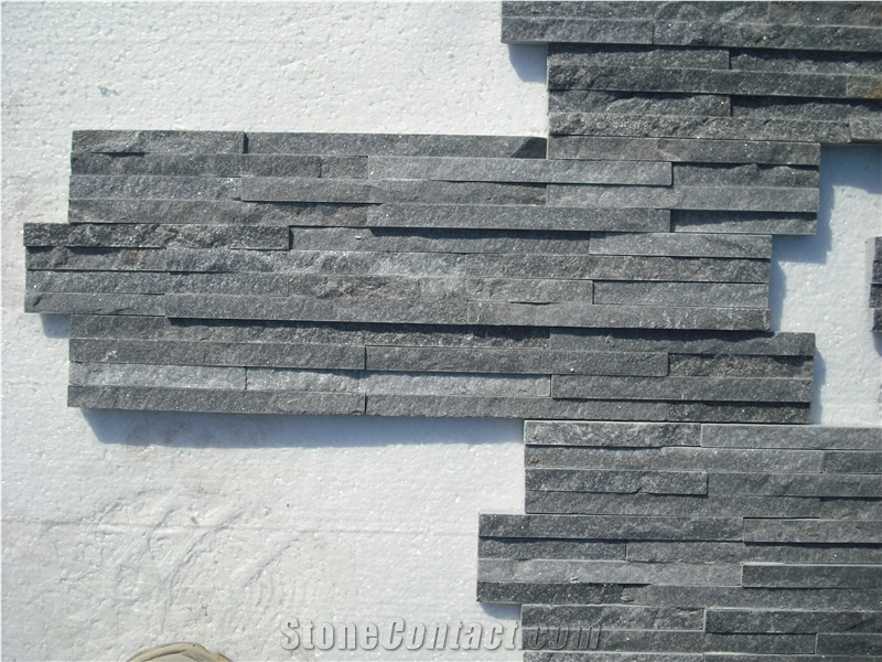 Blue Quartzite Wall Stone, Blue Quartzite Culture Stone, Wall Cladding, Thin Stone Veneer, Stacked Stone Veneer, Split Face Culture Stone. Fieldstone
