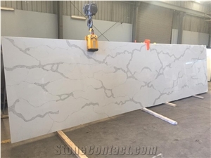 Calacatta White Marble Look Quartz Stone Solid Surfaces Polished Slabs Tiles Engineered Stone Artificial Stone Slabs for Hotel Kitchen,Bathroom Backsplash Walling Panel Customized Edge Calacatta White Marble Look Quartz Stone Solid Surfaces Polished Slabs Tiles Engineered Stone Artificial Stone Slabs for Hotel Kitchen,Bathroom Backsplash Walling Panel Customized Edge