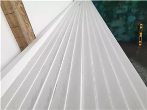 Calacatta White Marble Look Quartz Stone Solid Surfaces Polished Slabs Tiles Engineered Stone Artificial Stone Slabs for Hotel Kitchen,Bathroom Backsplash Walling Panel Customized Edge