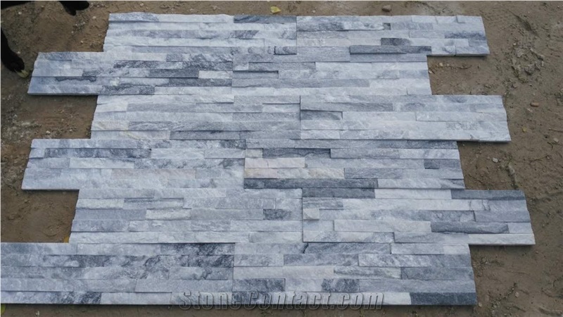 Cloudy Grey Thin Stone Veneer/Stone Wall Cladding/Split Face Culture Stone/Manufactured Stone Veneer/Feature Wall/Stone Wall Decor/Ledge Stone