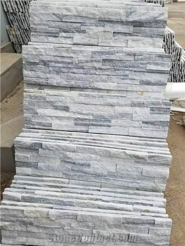Cloudy Grey Thin Stone Veneer/Stone Wall Cladding/Split Face Culture Stone/Manufactured Stone Veneer/Feature Wall/Stone Wall Decor/Ledge Stone