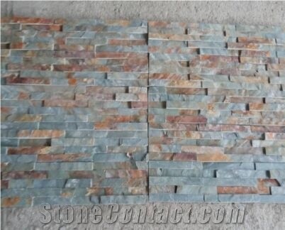 Green Rusty Slate Culture Stone/Stone Wall Cladding/Ledge Stone/Stone Wall Decor/Thin Stone Veneer/Split Face Culture Stone/Feature Wall/Thin Stone Veneer