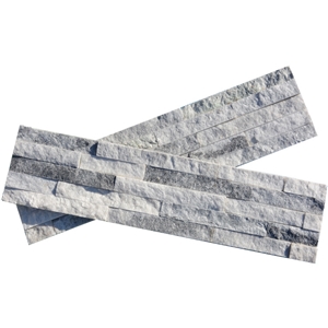 Grey Quartzite Waterfall Cultured Stone/Cloudy Grey Quartzite Stacked Stone/Light Grey Stackstone/Grey Culture Stone/Thin Stone Veneer/Ledge Stone for Wall Cladding/Garden Waterfall/Pool Warterfall
