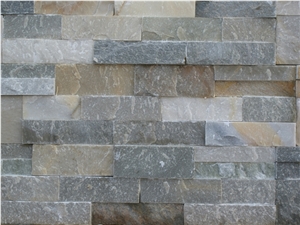 Mint Slate Beige Slate Chinese Slate Wall Cladding Hebei Slate Ledge Stone Brick Stacked Stone Veneer Z Shape S Shape Nirmal Shape